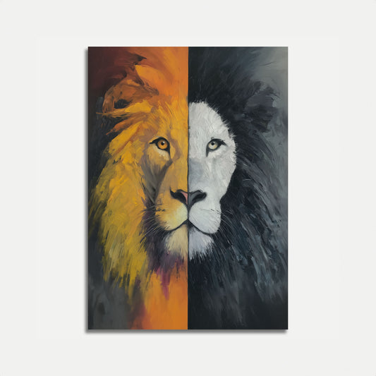 Divided Lion Duality Poster