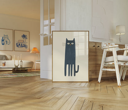 Pôster do Olhar do Gato Preto Alto