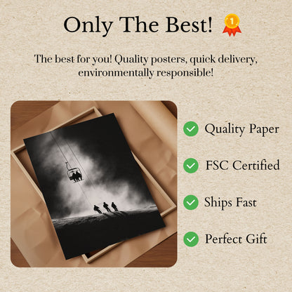 Misty Mountain Ski Adventure Poster