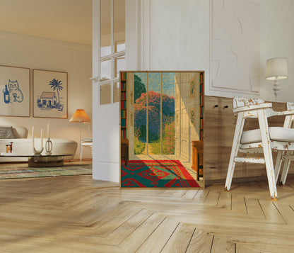 Mediterranean Garden Room View Poster