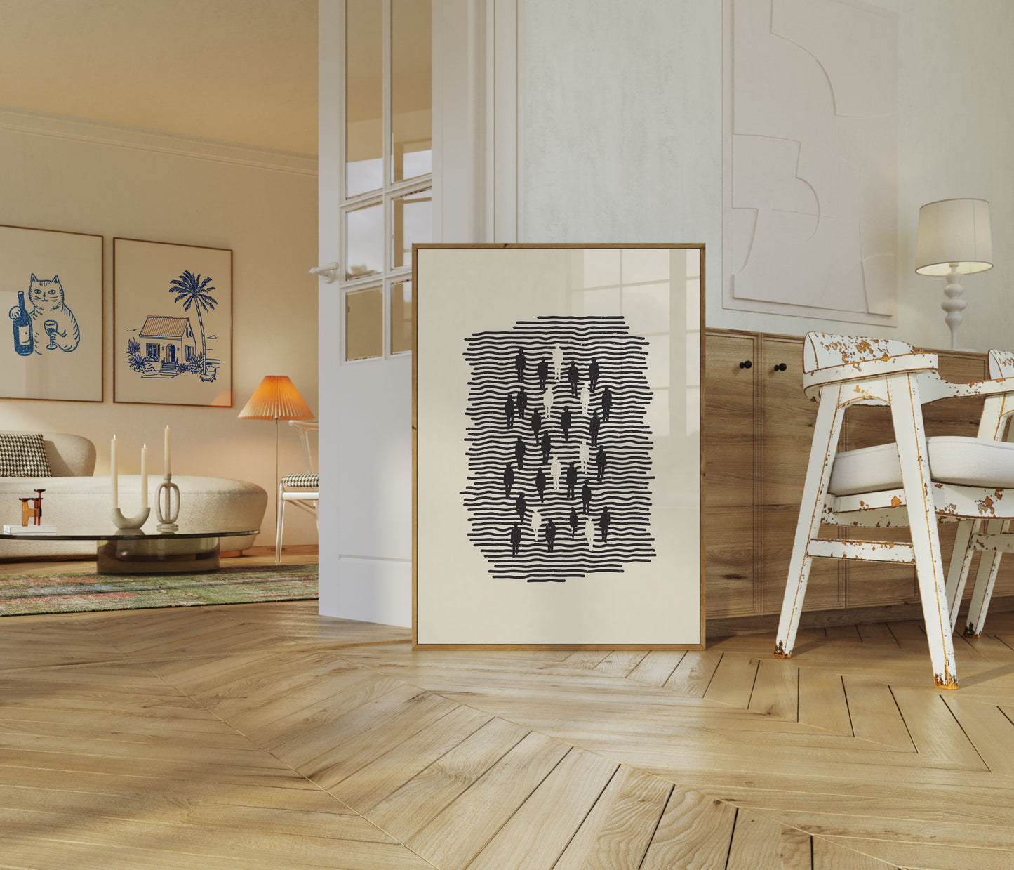 Sagome tra le onde Poster