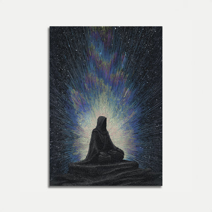 Póster de Meditación Bajo la Luz de las Estrellas