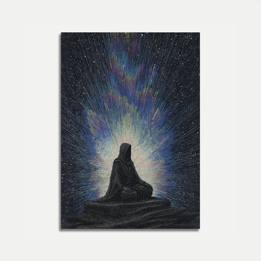 Meditation Under Starlight Poster