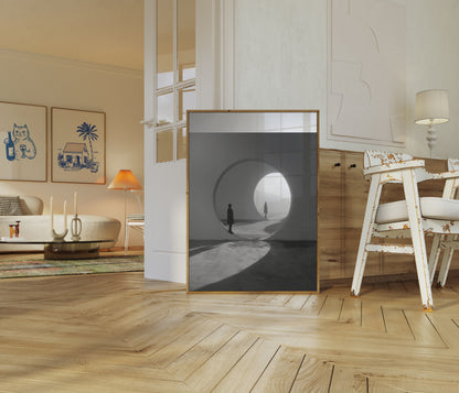 Moderne Tunnelarkitektur Plakat