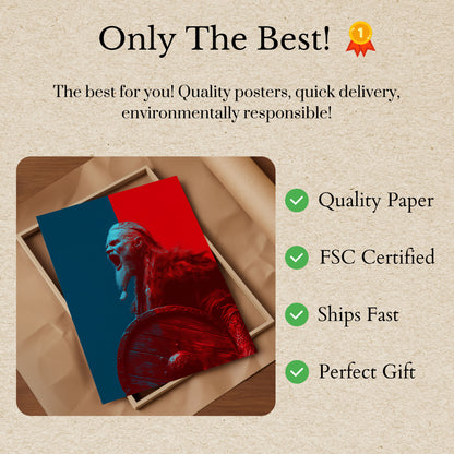 Pôster de Guerreiro Viking Feroz