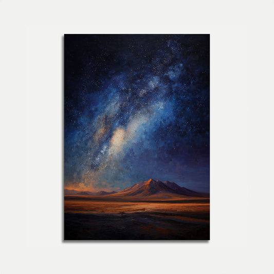 Mountain Under Milky Way Poster