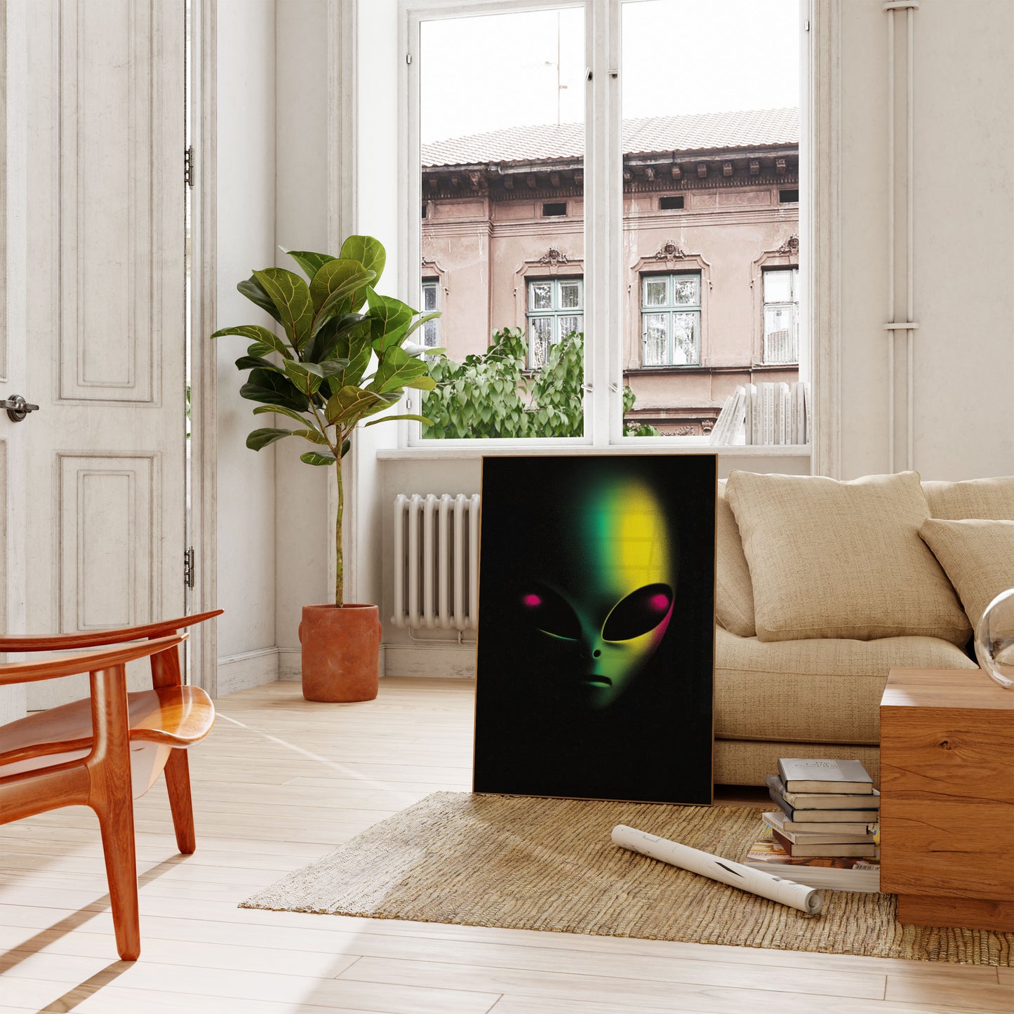 Mysterious Alien Glow Poster