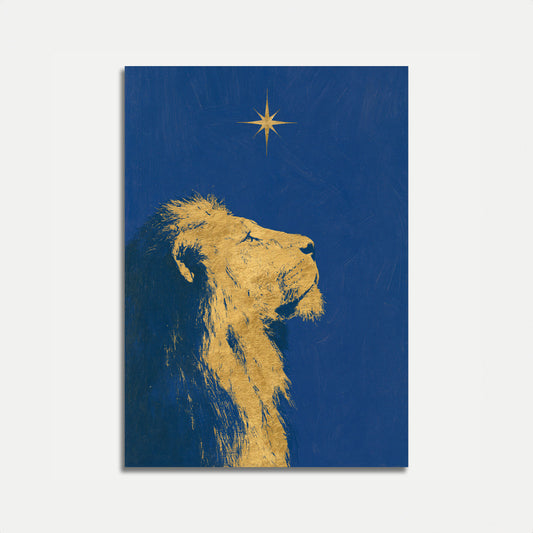 Goldener Kamel unter Stern Poster