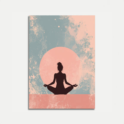 Zen Meditation Sunset Poster