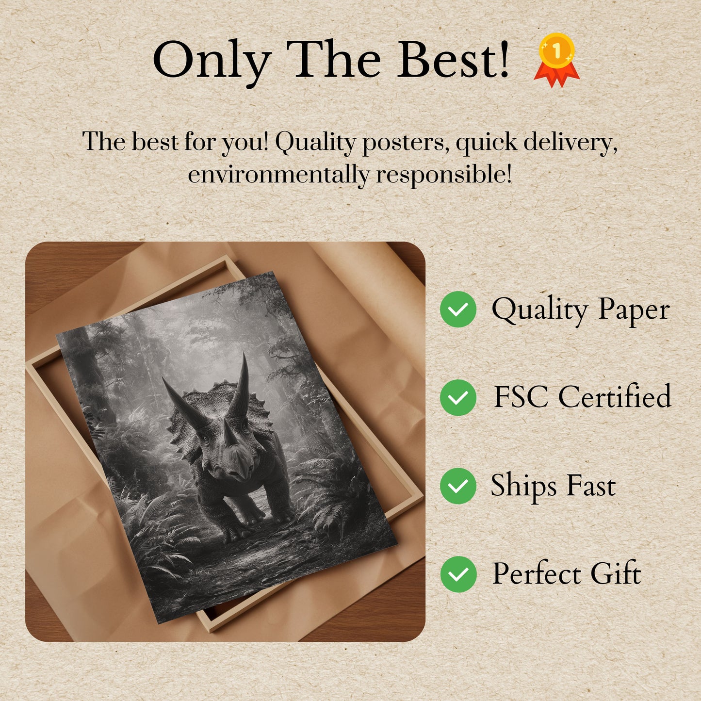 Prehistoric Forest Guardian Poster