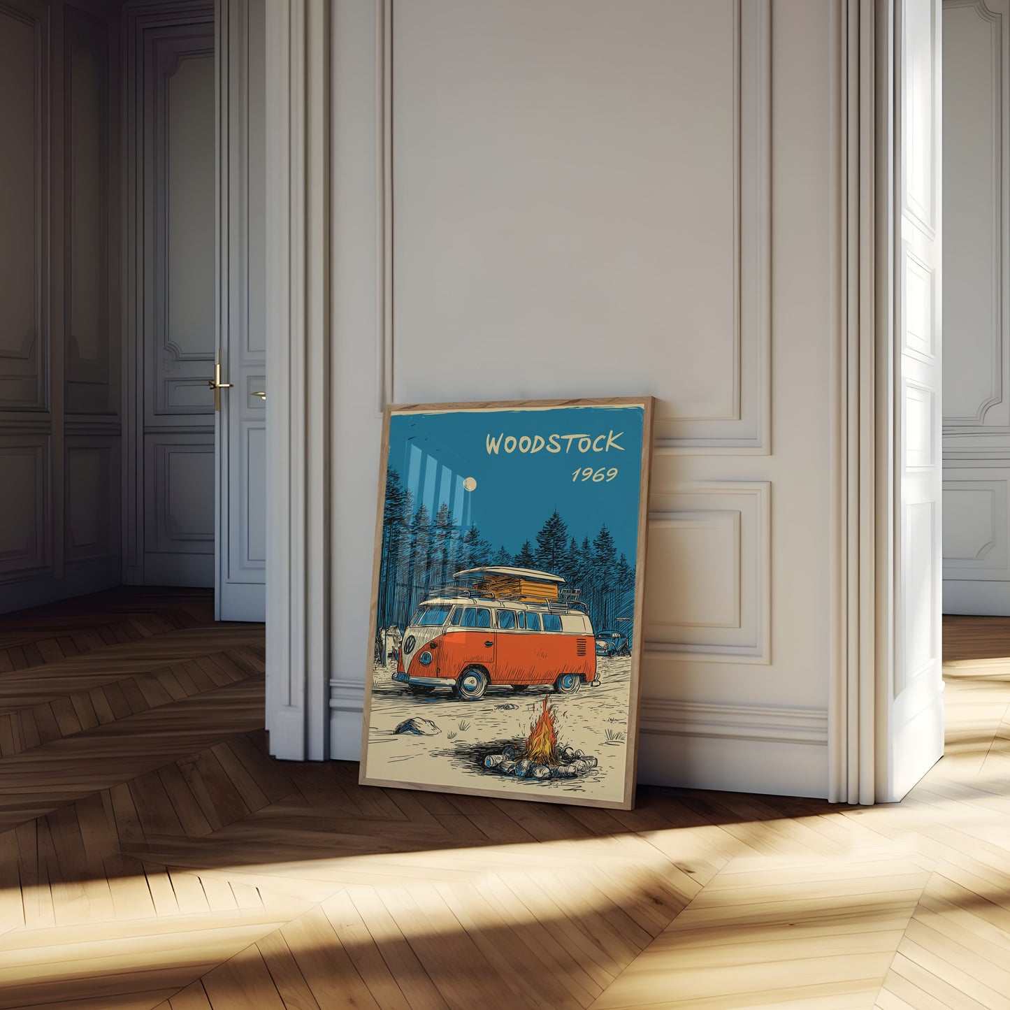 Woodstock 1969 Vintage Music Poster