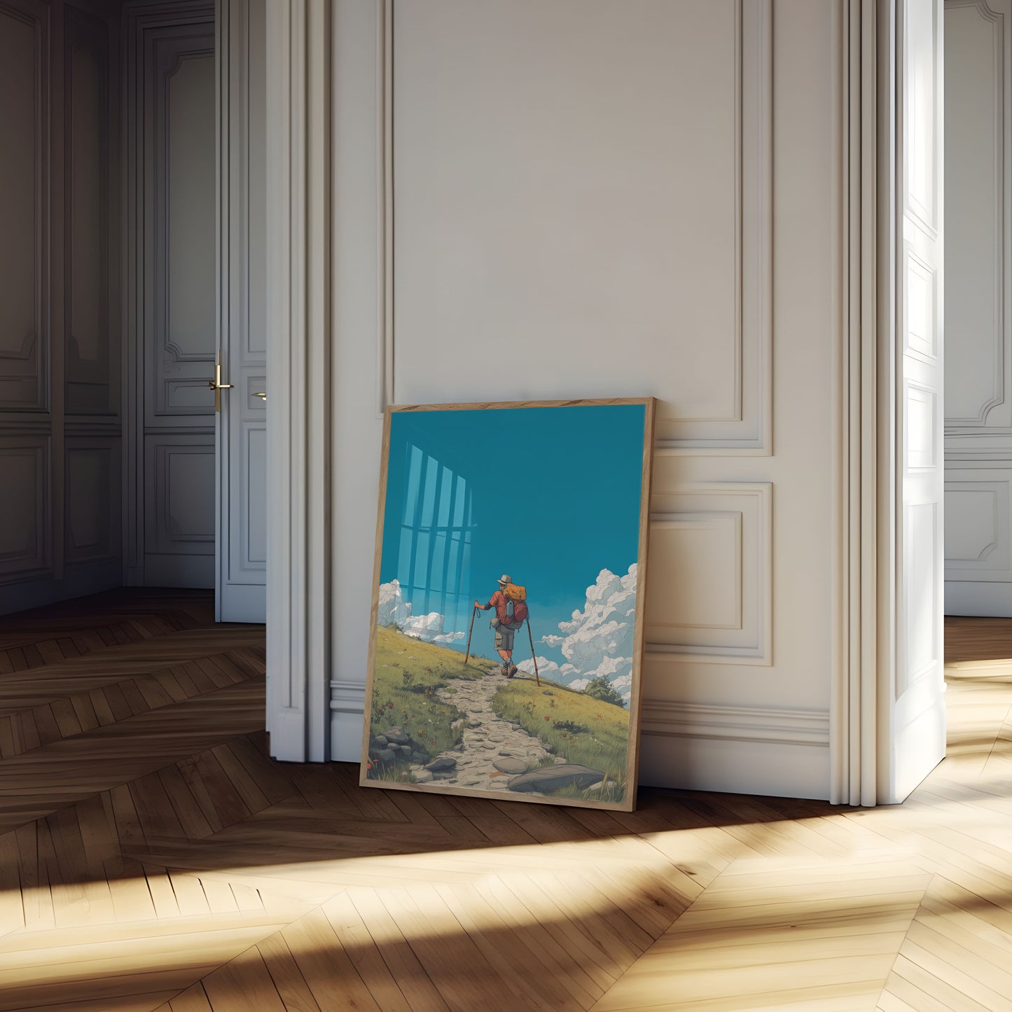 Mountain Trail Wanderer Poster