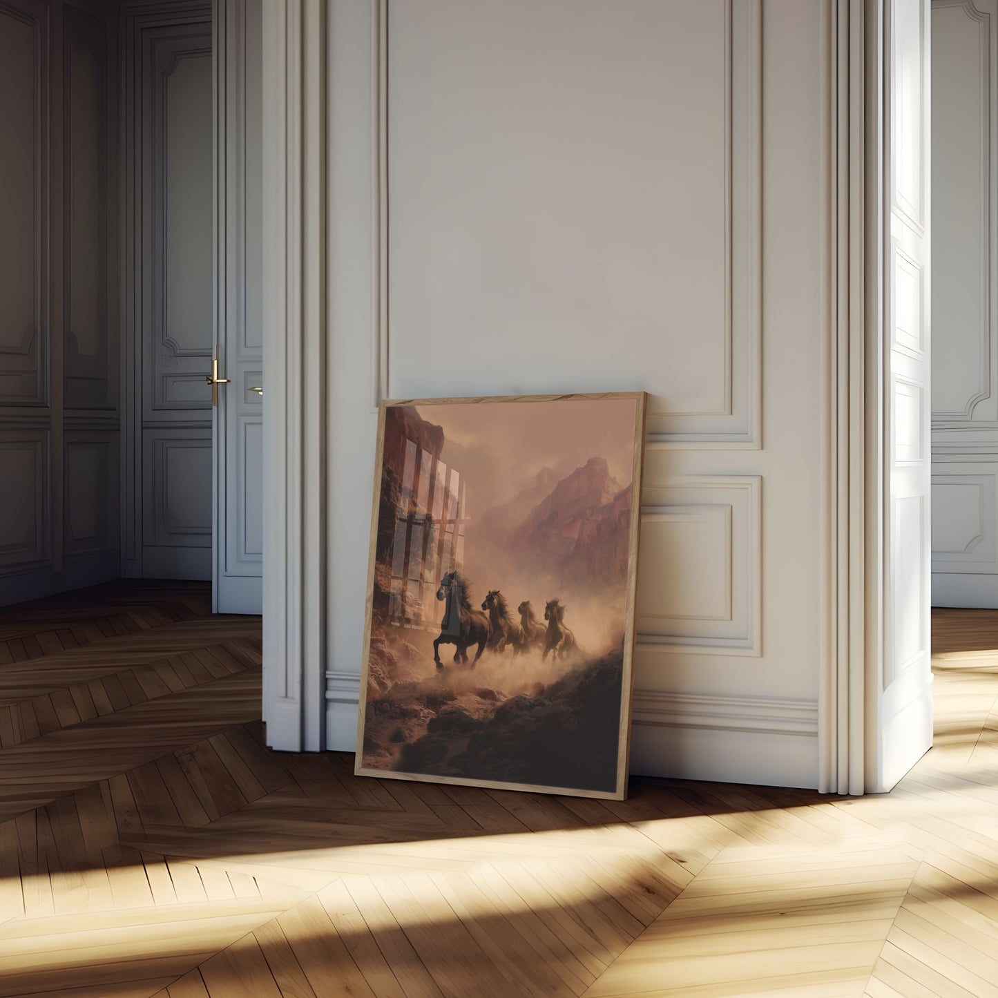 Wild Horses Mountain Escape Poster