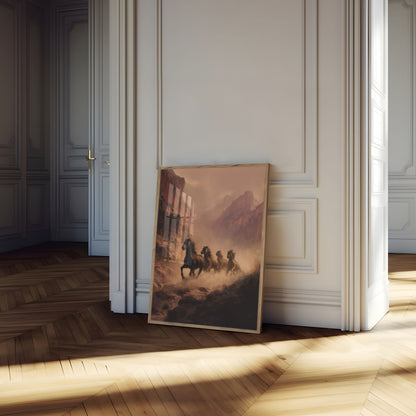 Wild Horses Mountain Escape Poster