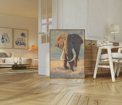 Majestic African Elephant Poster