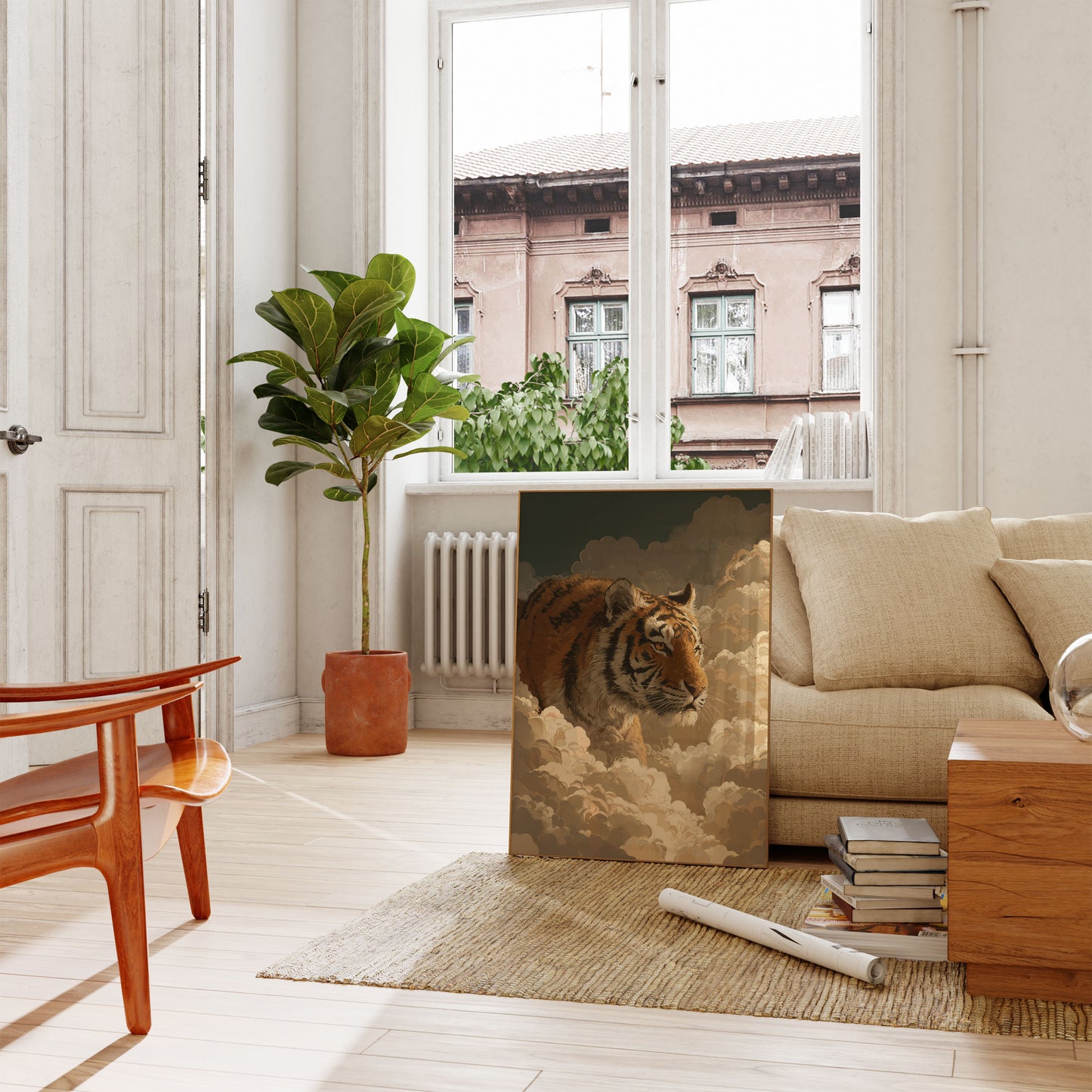 Majestic Tiger Clouds Poster