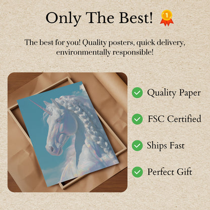 Poster Magico di Unicorno Etereo