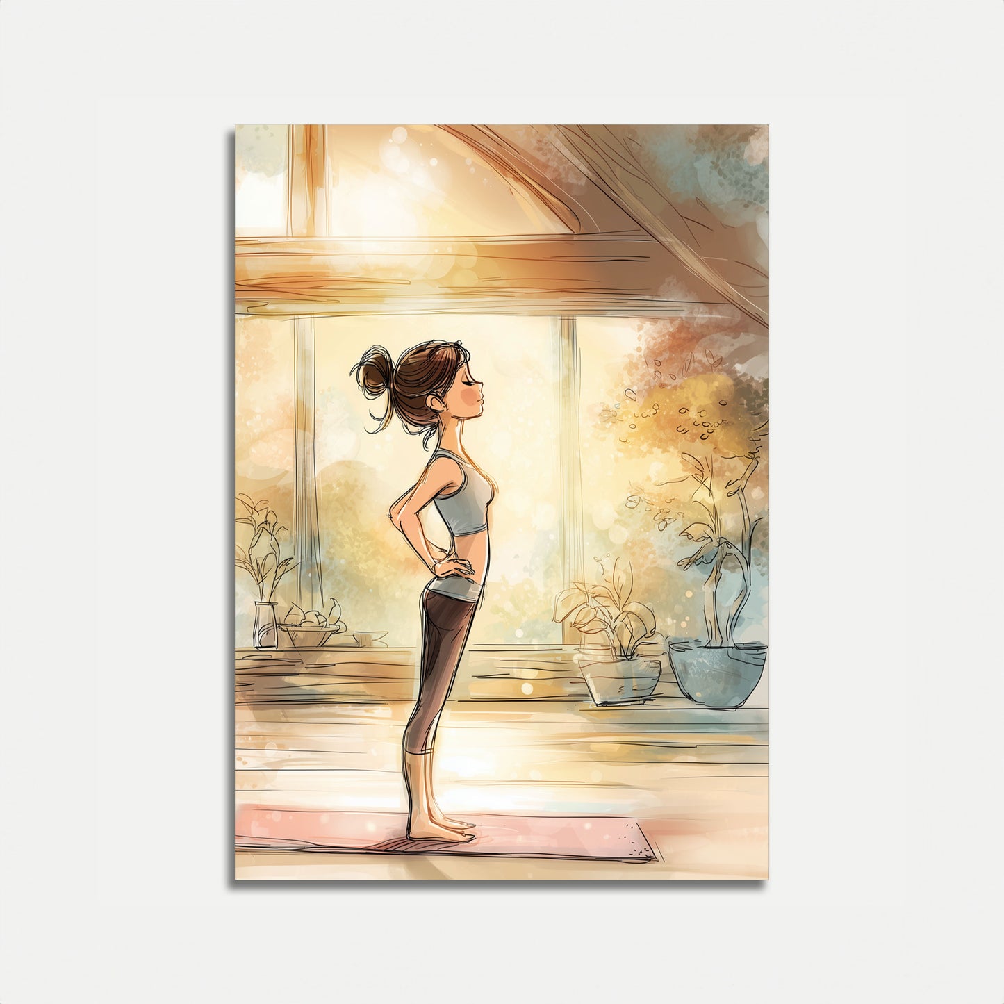 Poranny Zen Joga Plakat