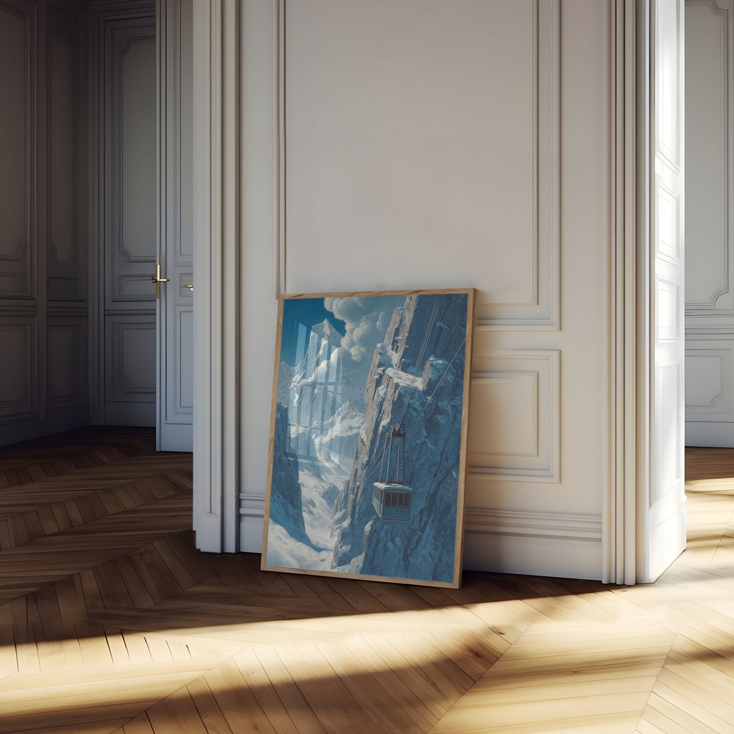 Alpinkabelbane Bjergplakat