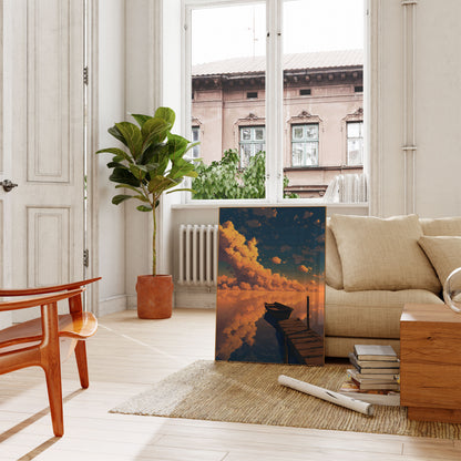 Golden Clouds Solitude Poster