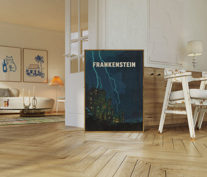 Bleskový plakát hradu Frankenstein