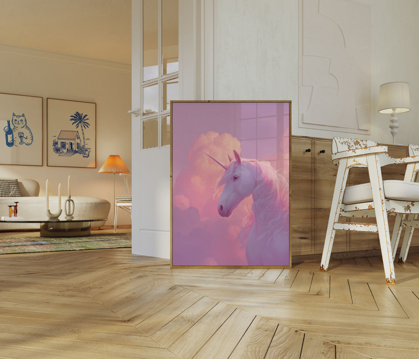Etherische Eenhoorn Droom Poster