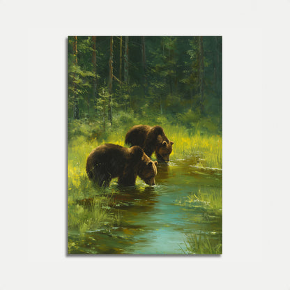 Orsi nel Poster del Torrente Forestale