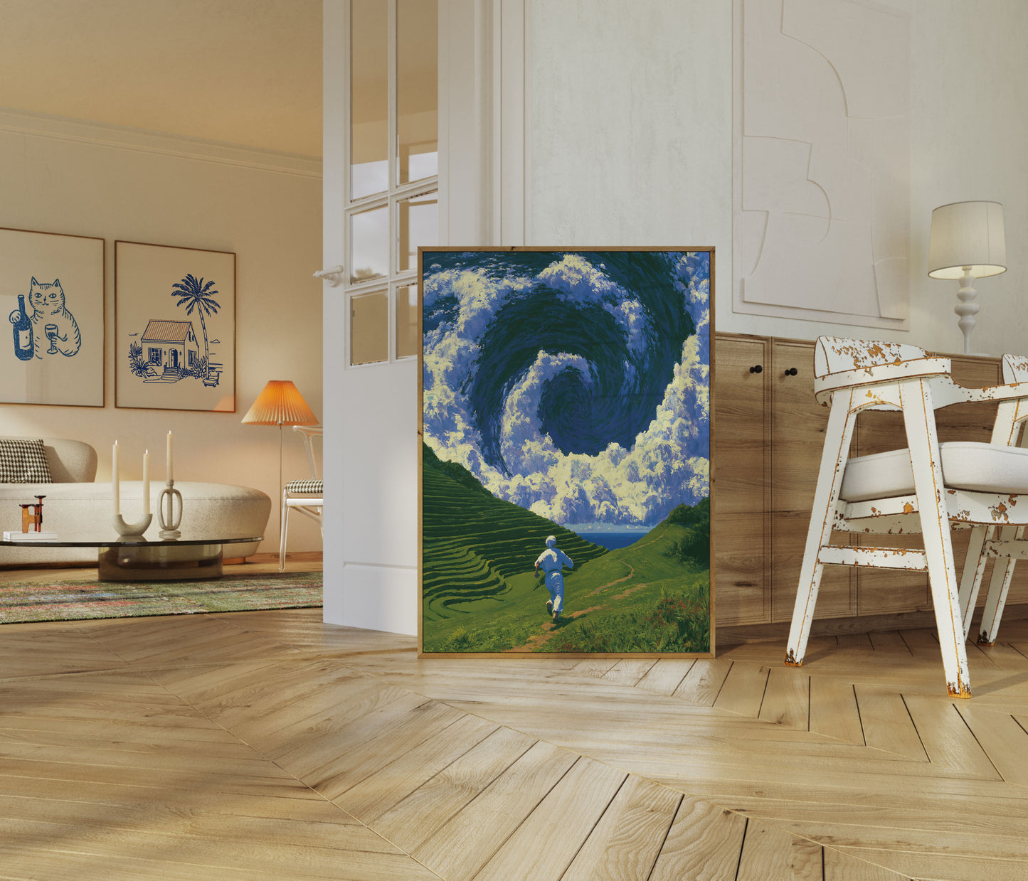 Runner Chasing Mountain Dreams Poster