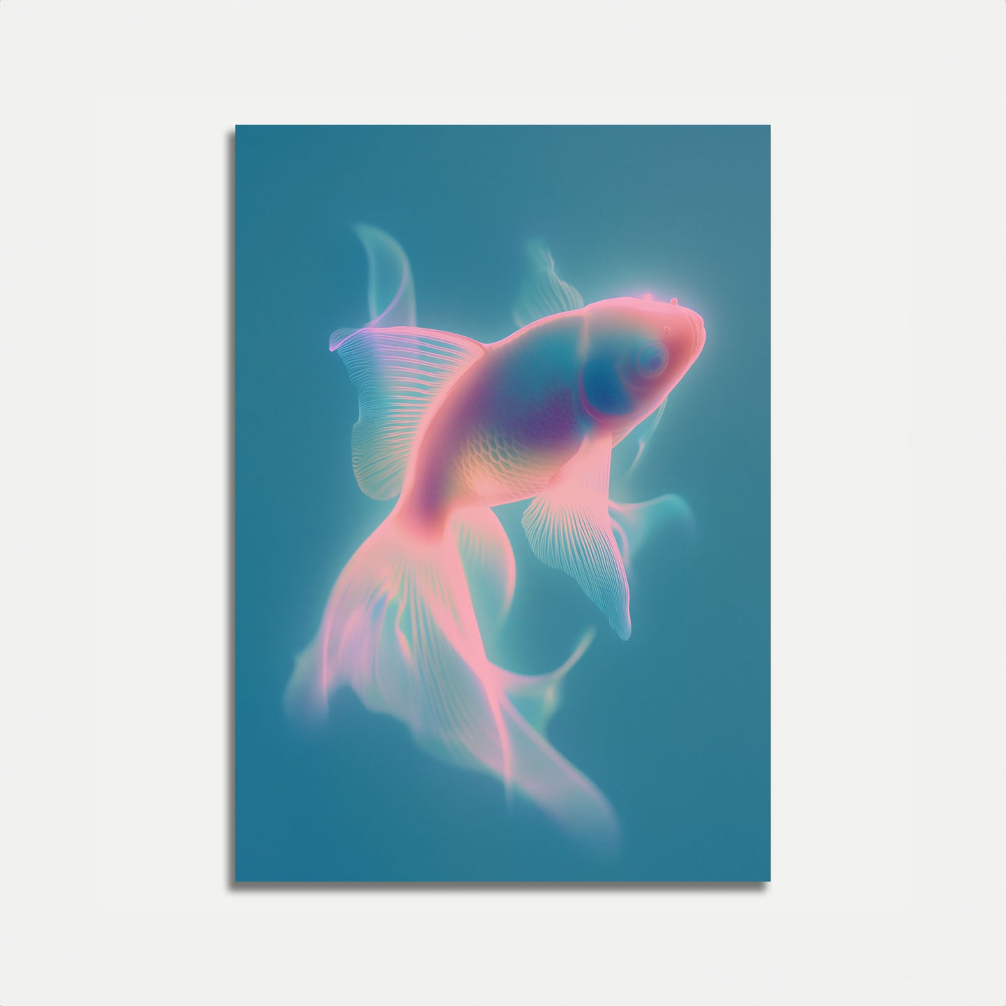 Ethereal Goldfish Dreams Poster