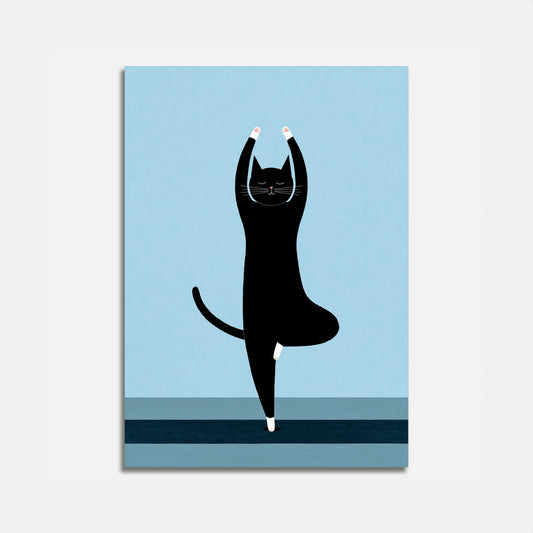 Zen Cat Yoga Poster