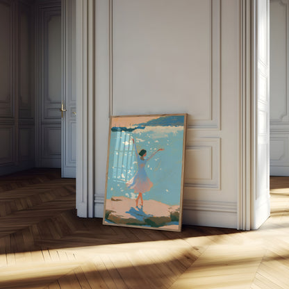 Joyful Freedom by the Sea Poster