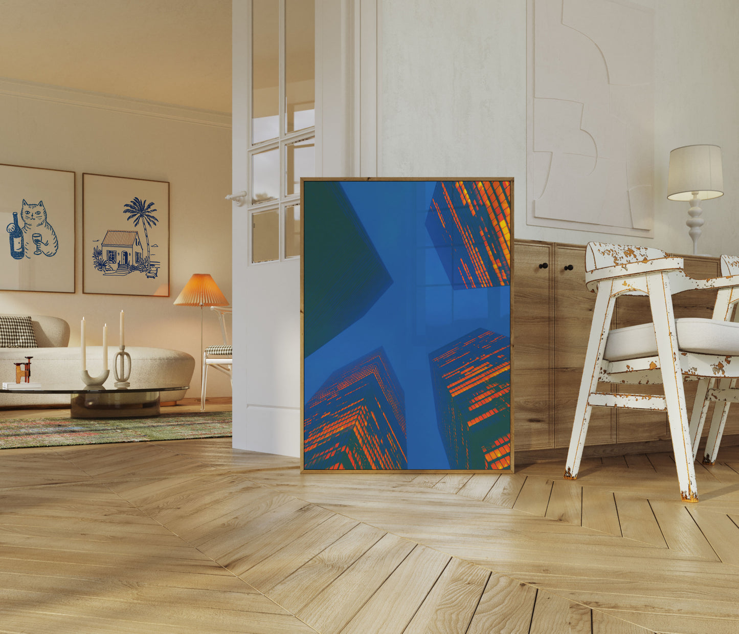 Poster Grattacieli Urbani Paesaggio Moderno Cittadino
