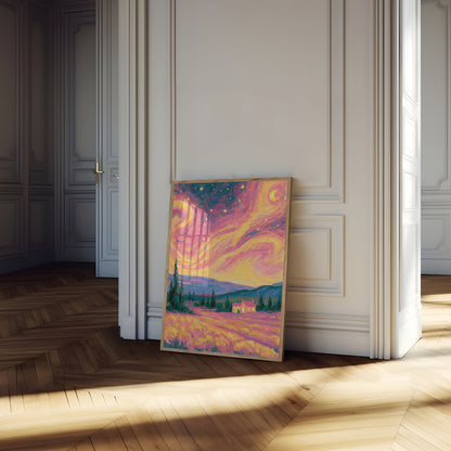 Nachtlandschaft Poster
