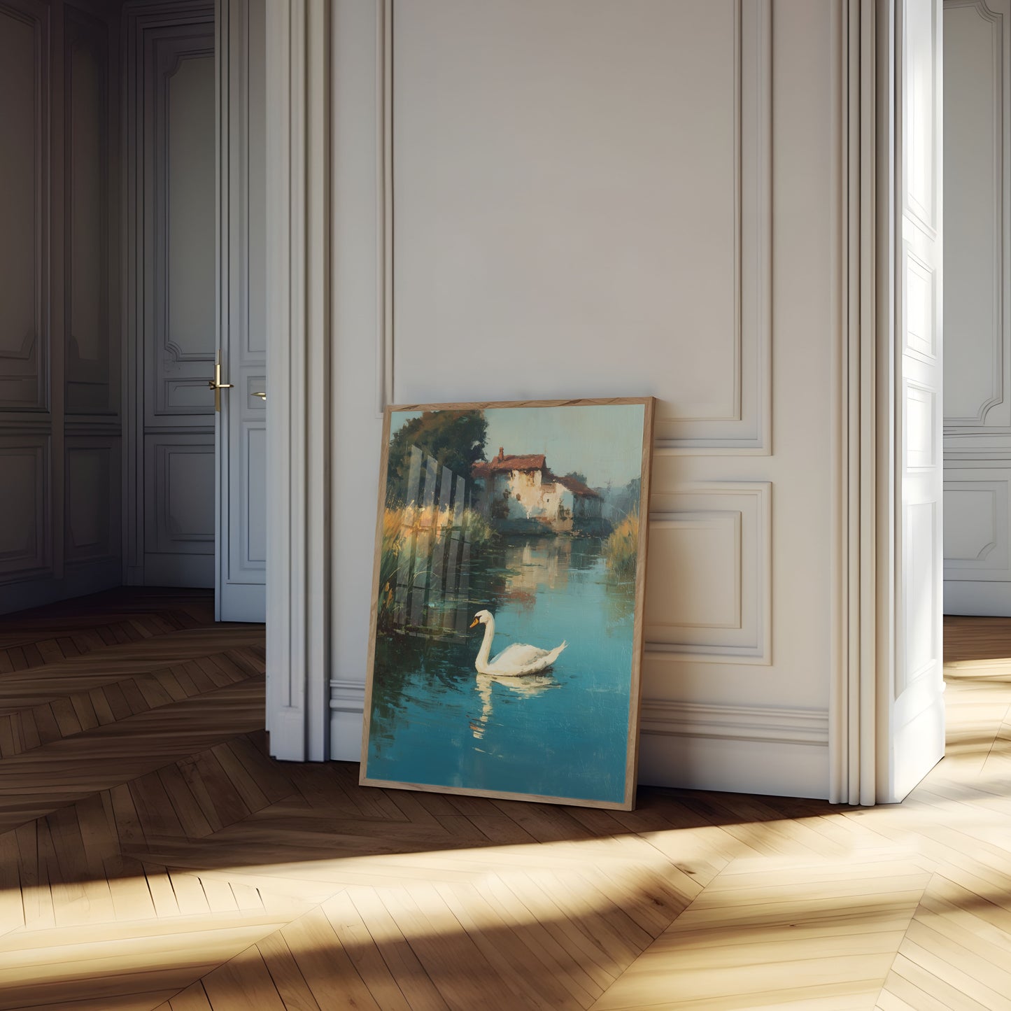 Tranquil Swan Lake Poster