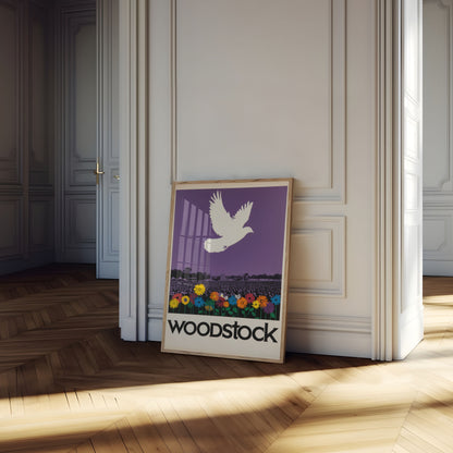 Peaceful Woodstock Music Festival Poster