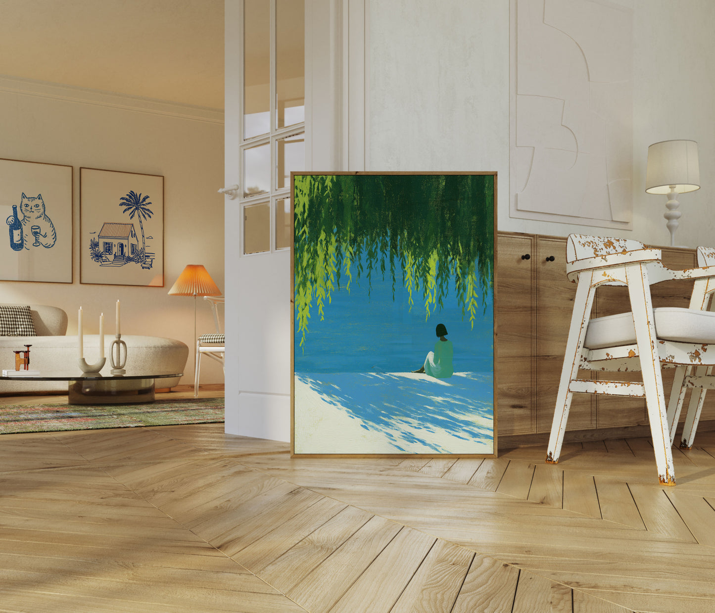 Peaceful Moment by the Water Poster