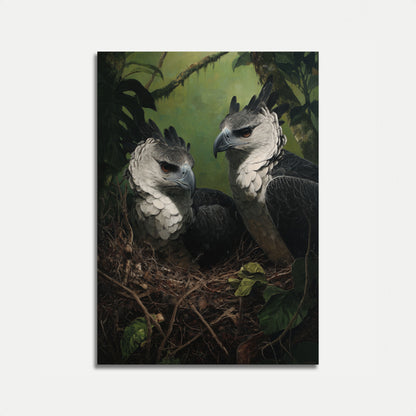 Harpy Eagles in Rainforest Poster