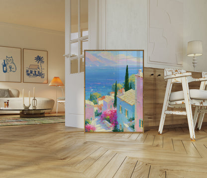 Middelhavslandsby Plakat