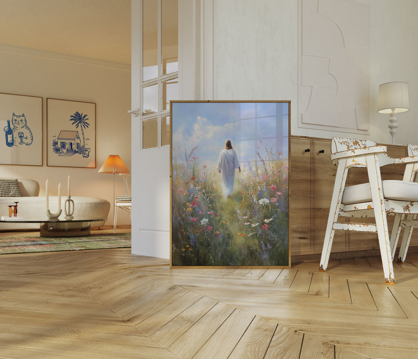 Fredelig Eng Spirituel Plakat