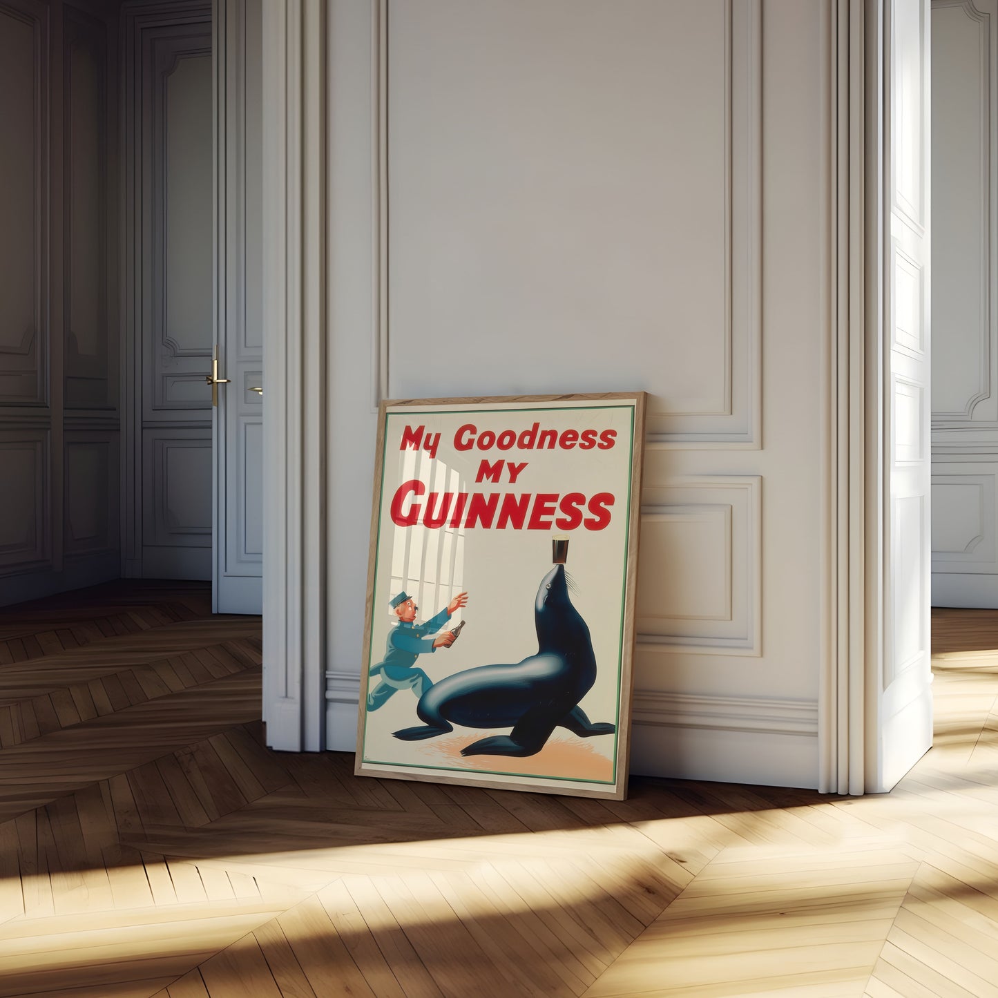My Goodness Guinness Vintage Poster