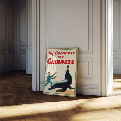 My Goodness Guinness Vintage Poster