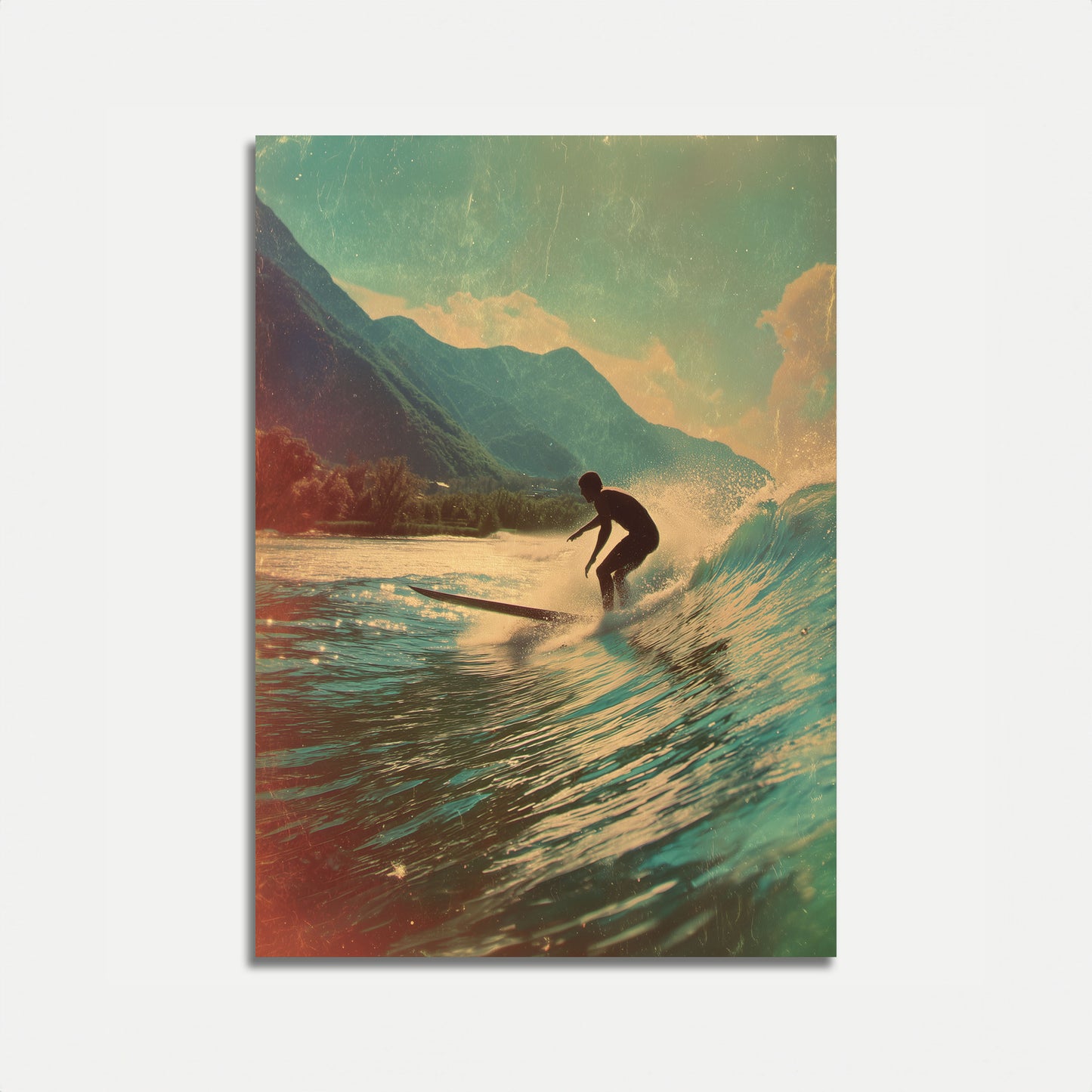 Mountain Wave Surfing Poster