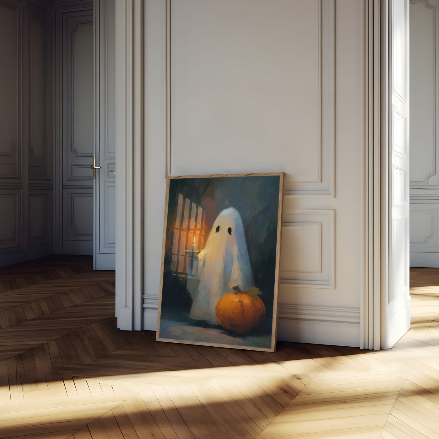 Haunting Halloween Ghost Poster