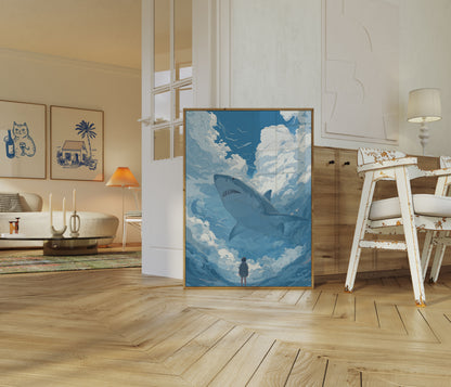 Shark Cloud Journey Poster
