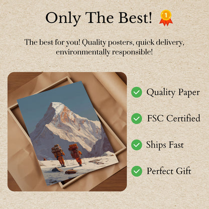 Everest Expedition Climb Poster