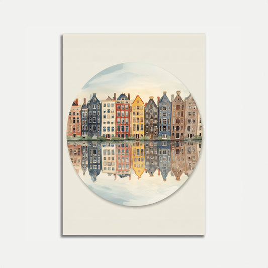 Amsterdamer Kanalhaus-Poster