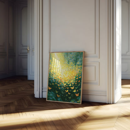 Butterflies Dancing in Sunlight Poster