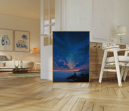 Starry Night Meditation Poster