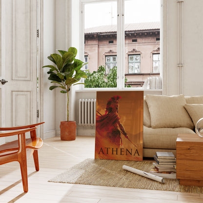 Athena Goddess Warrior Poster