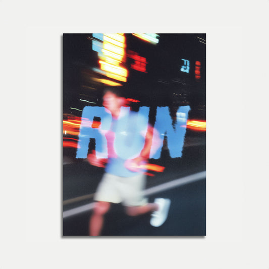Urban Motion Blur Running Poster